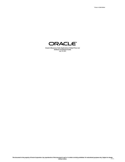 Oracle Demand Signal Repository User Guide