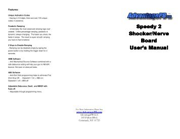 Speedy 2 Speedy 2 Shocker/Nerve Board User's Manual