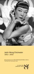 Jadin Wong Chichester - The New York Community Trust