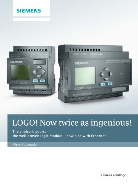 Siemens LOGO! - Tehnounion