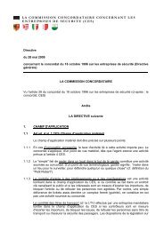 Directive du 28 mai 2009 concernant le concordat du 18 octobre ...