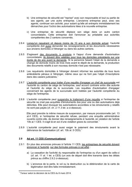 Directive du 28 mai 2009 concernant le concordat du 18 octobre ...