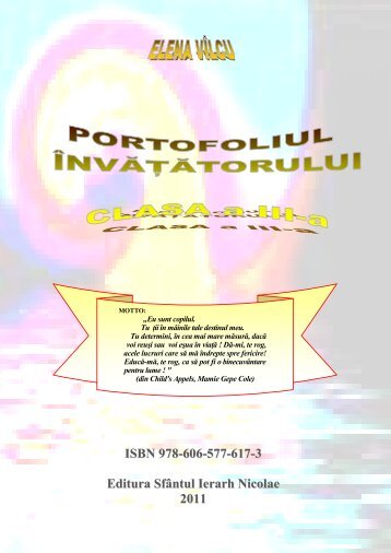 Portofoliul Ã®nvÄÅ£Ätorului-clasa a III-a