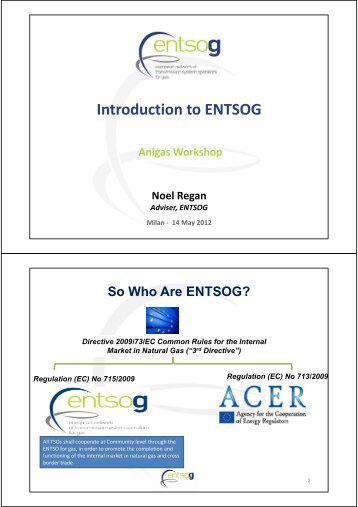 Introduction to ENTSOG - Anigas