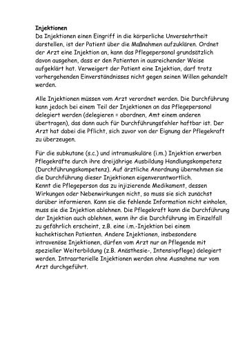 Injektionen, Definitionen, Beschreibungen Ablauf.pdf - Bak-24.de