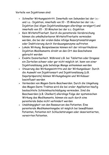 Injektionen, Definitionen, Beschreibungen Ablauf.pdf - Bak-24.de