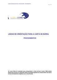 LINHAS DE ORIENTAÃÃO PARA A CARTA DE BURRA