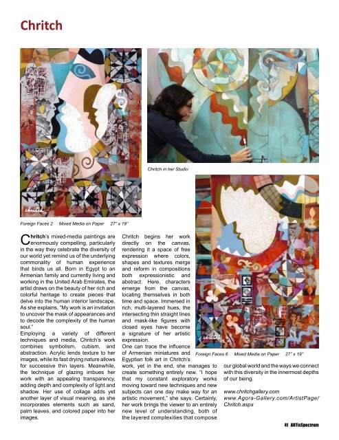 Profiles of Contemporary Art and - ARTisSpectrum