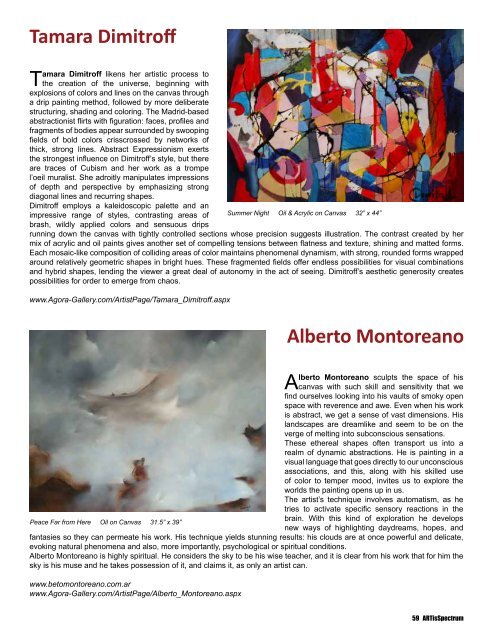 Profiles of Contemporary Art and - ARTisSpectrum