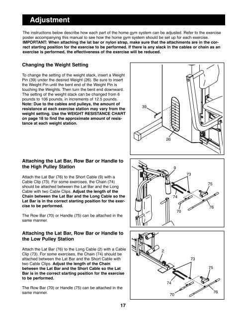 weider xp23 - Fitness Equipment