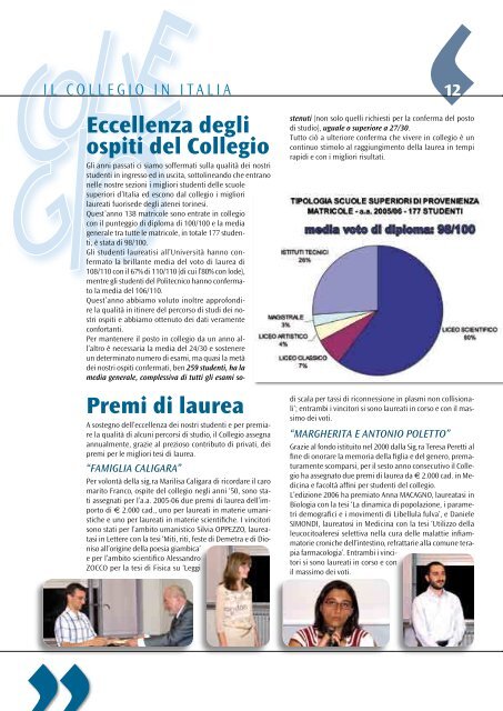 Annual Report - Anno Accademico 2005/06 - Collegio Einaudi