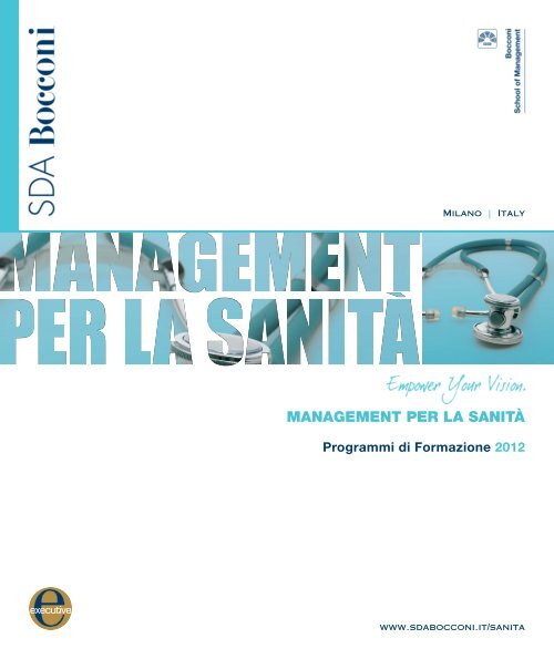 Catalogo SanitÃ  - SDA Bocconi. Executive Education Open Programs.