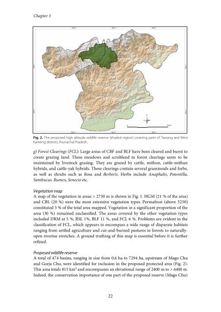 The high altitude wildlife areas of western Arunachal Pradesh