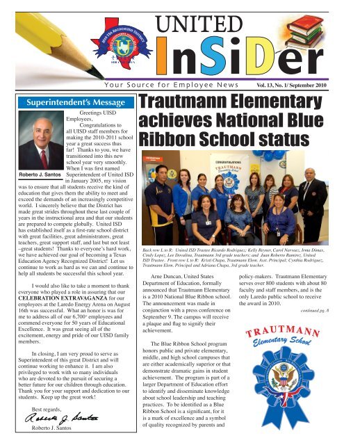 September 2010 United Independent School District
