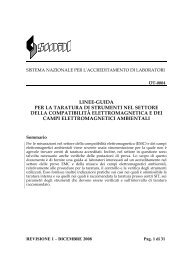 linee-guida per la taratura di strumenti nel settore della ... - Accredia