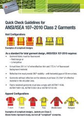 ANSI/ISEA 107-2010 Quick Check Guidelines - Ergodyne