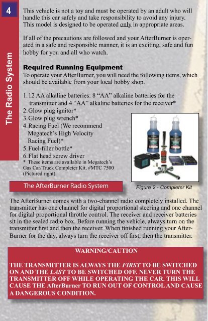 Afterburner Instruction Manual - High Definition Radio Control