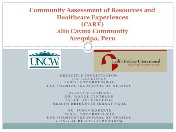 Community Assessment of Resources and Healthcare ... - IUPUI