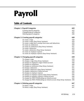 MYOB Manual - Payroll
