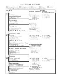 1 Japanese 2 Summer 2008 Tentative Schedule T(L): listening in ...