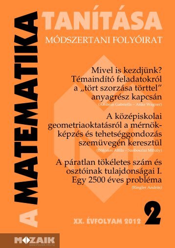 MÃDSZERTANI FOLYÃIRAT - Mozaik KiadÃ³