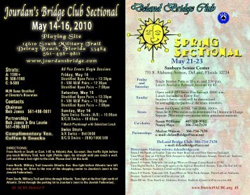 May 21-23 - ACBL District 9