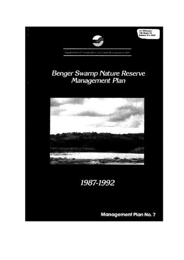 Benger Swamp Nature Reserve - Department of Environment and ...