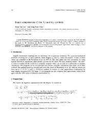 Exact computation of the 3-f and 6-f symbols - iucaa