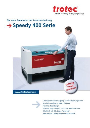 Speedy 400 Serie - Trotec Laser