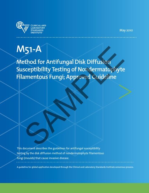 M51-A: Method for Antifungal Disk Diffusion Susceptibility ... - NetSuite