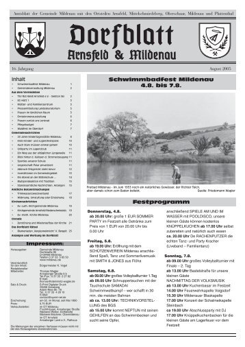 Dorfblatt August KOPIE 2005 .indd - Gemeinde Mildenau