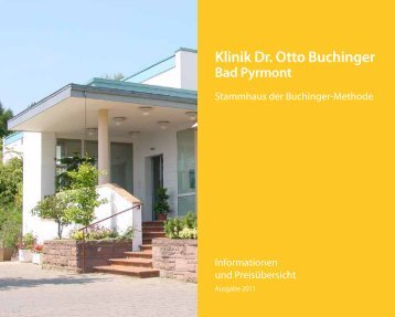 Klinik Dr. Otto Buchinger Bad Pyrmont - Gesundheitsreise.de