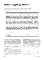 in Tuberculous Pleural Effusions - CHEST Journal