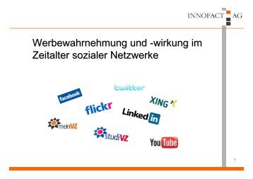 Werbewahrnehmung und -wirkung im Zeitalter sozialer Netzwerke