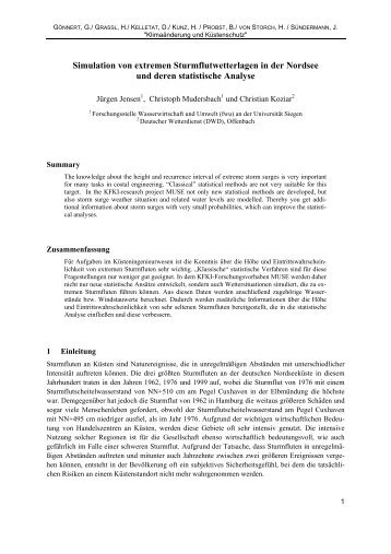 Simulation von extremen Sturmflutwetterlagen ... - Universität Siegen
