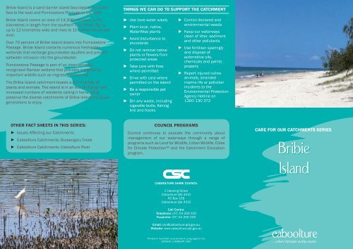 Bribie Island Brochure Moreton Bay Regional Council