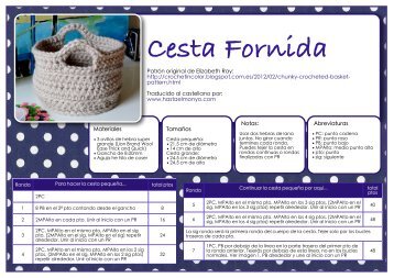 Cesta Fornida - Hasta El Monyo de patrones en inglÃ©s