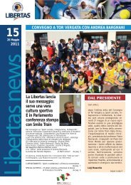 LIBERTAS NEWS n. 15 - 26 maggio 2011