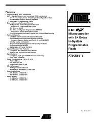 At90s8515 - Atmel Corporation