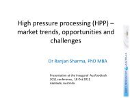 High pressure processing (HPP) market trends, opportunities and