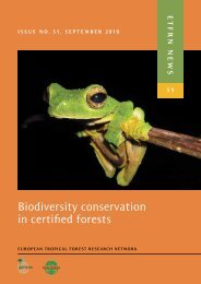 Biodiversity conservation in certified forests - Phylodiversity Network