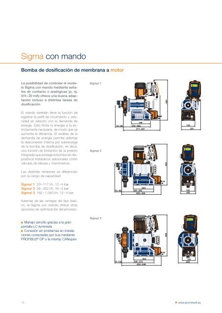 Bombas dosificadoras de baja presiÃ³n hasta 1.000 l/h - ProMinent