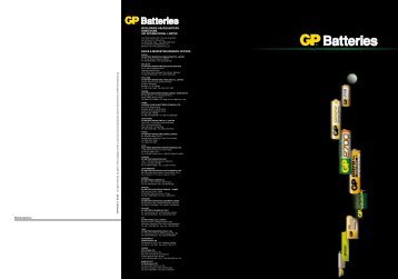 Specifications - GP Batteries