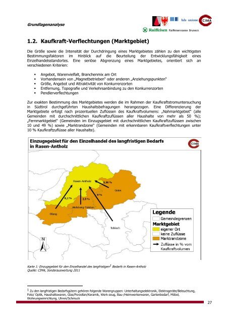 Unsere Gemeinde Rasen-Antholz 2020 - Grundlagenanalyse - Bericht