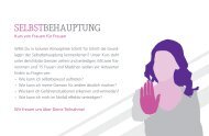 SELBSTBEHAUPTUNG - Frühe Hilfen Bonn