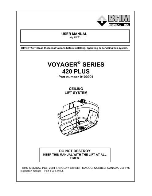 Voyagera Series 420 Plus User Manual Dolphin Mobility