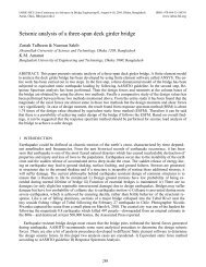 Seismic analysis of a three-span deck girder bridge - Bangladesh ...