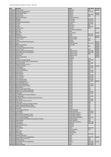 OPC - Monthly Uploads May 2014