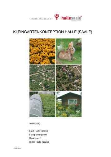 KLEINGARTENKONZEPTION HALLE (SAALE) - Stadtverband der ...
