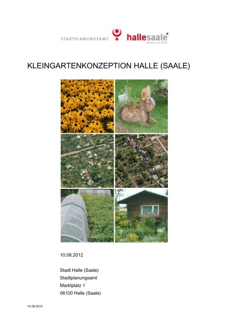 KLEINGARTENKONZEPTION HALLE (SAALE) - Stadtverband der ...